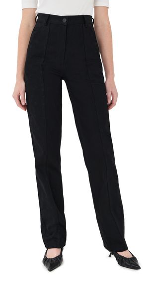 Cecilie Bahnsen Embroidered Denim Bliss Trousers Black 8