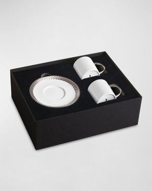Corde Espresso Cup & Saucer, Set of 2