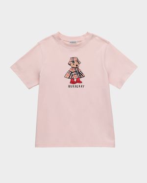 Girl's Rainy Day Bear Cotton T-Shirt, Size 3-14