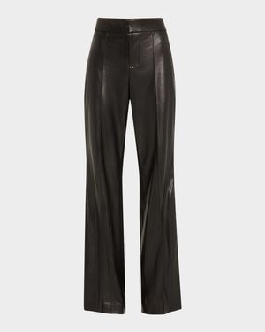 Dylan High-Waist Faux-Leather Pants