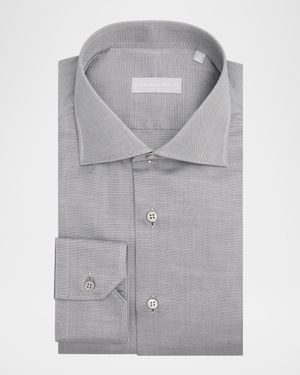 Men's Oxford Cotton Spread Collar Dress Shirt