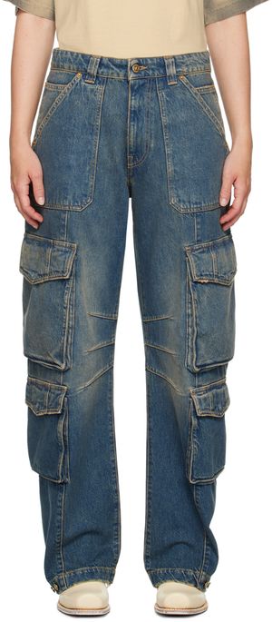 Golden Goose Blue Distressed Finish Jeans