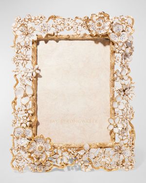 Ophelia 14K Gold & Crystal Picture Frame, 5" x 7"