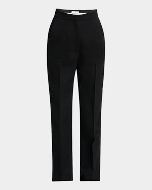 Classic Straight-Leg Tuxedo Pants