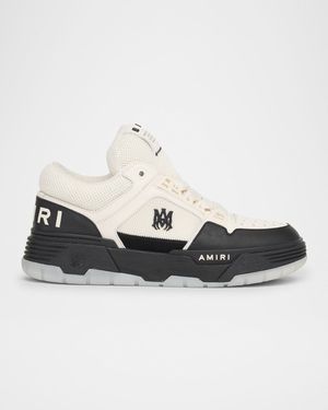 Men's MA-1 Chunky Leather Mid-Top Sneakers