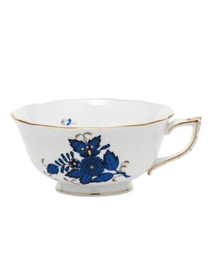 Chinese Bouquet Black Sapphire Teacup