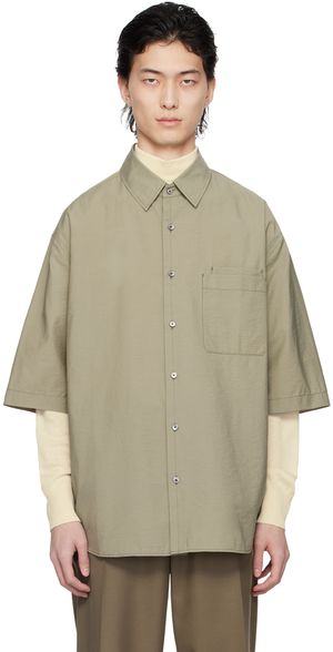 LEMAIRE Khaki Double Pocket Shirt