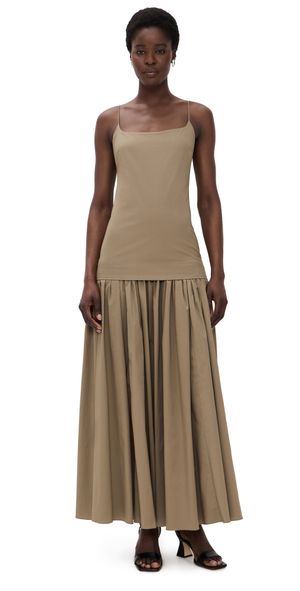 STAUD Ari Dress Taupe M