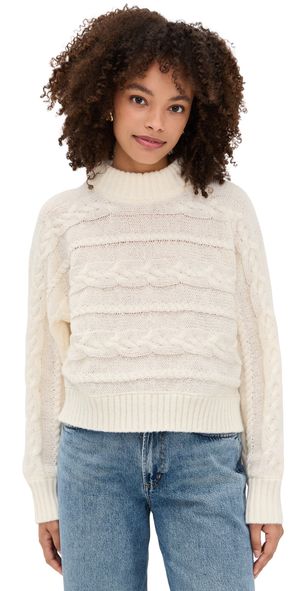Z Supply Arctic Cable Sweater Warm White M