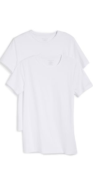 Falke 2-Pack Cotton Crew Neck Tee White XXL