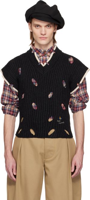 Vivienne Westwood Pull gris à effet usé