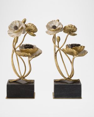 Anemone Candleholders, Set of 2