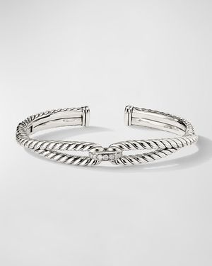 Cable Loop Bracelet with Diamonds