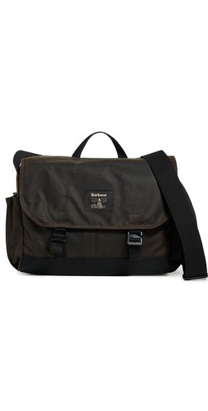 Barbour Barbour Field Wax Messenger Bag Olive One Size