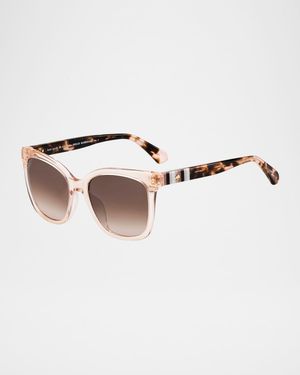 kiyas acetate rectangle sunglasses