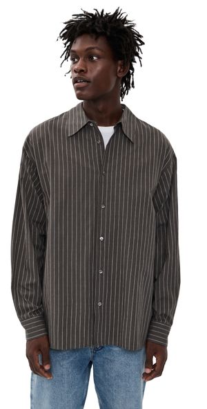 AGOLDE Aurel Shirt Banks Stripe M