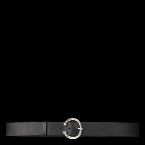 Ba&sh - Ceinture large en cuir - Taille 90 - Noir