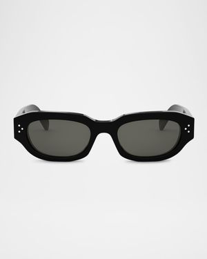 Men's 3 Dots Acetate Rectangle Sunglasses