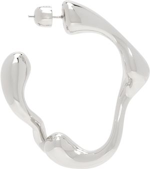 Maria Black Silver Splash Hoop Single Earring