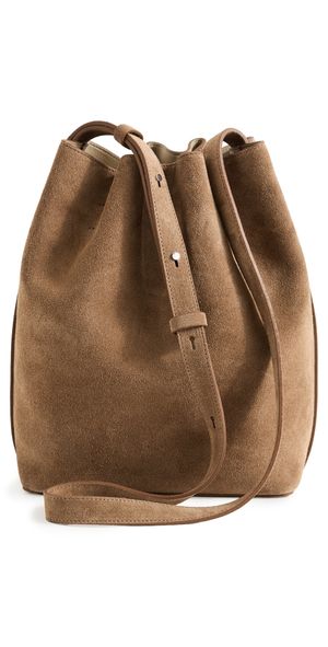 AESTHER EKME Marin Supple Medium Bucket Bag 237 Suede Date One Size