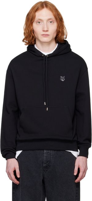 Maison Kitsuné Black Bold Fox Head Patch Comfort Hoodie