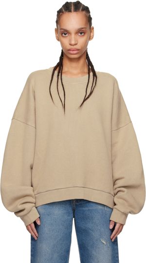 Acne Studios Beige Logo Patch Sweatshirt