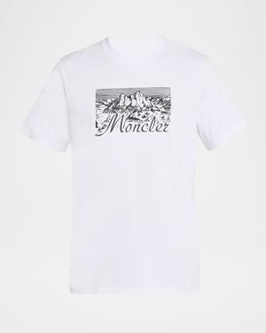 Men's Mountain Logo Cotton T-Shirt