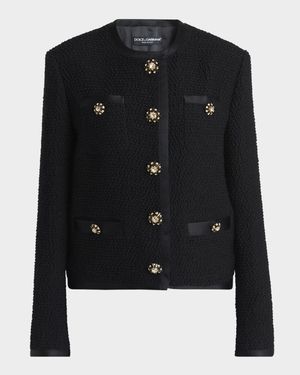 Jeweled Button Boucle Jacket