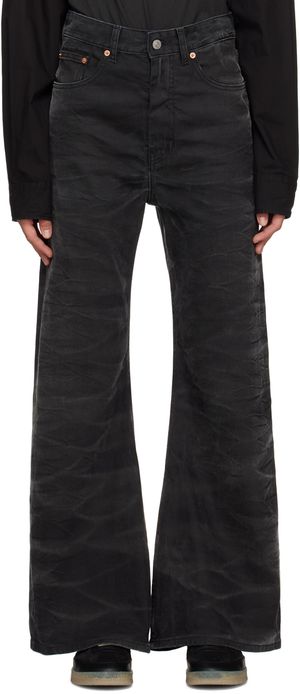 MM6 Maison Margiela Black Flared Jeans
