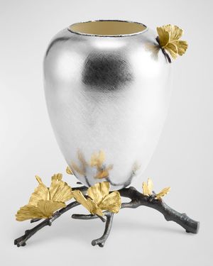 Butterfly Ginkgo Vase, Medium