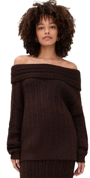 Line & Dot Ophelie Sweater Chocolate L
