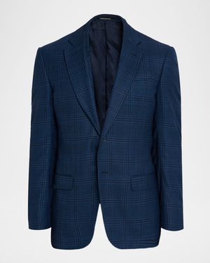 Men's Prince of Wales Wool G Line Sport Coat