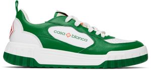 Casablanca Baskets Court vert et blanc