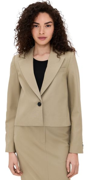 A. EMERY Adys Crop Blazer Fawn 10