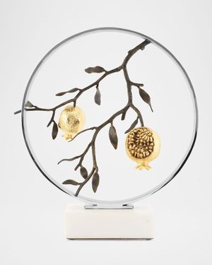 Pomegranate 14" Moongate Sculpture