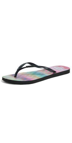 Havaianas Slim Bright Flip Flops Black 11/12