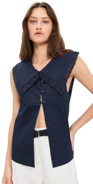 VRG GRL Mae Top Navy XS
