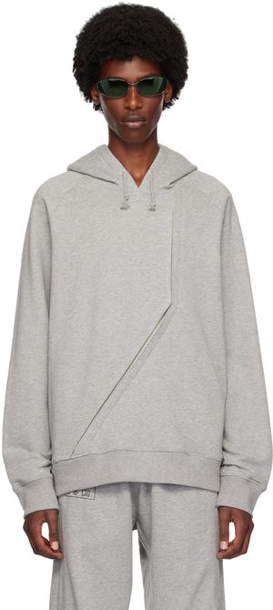 Olly Shinder Gray Split Hoodie
