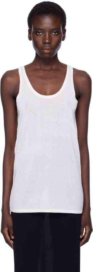 TOTEME White Knit Tank Top
