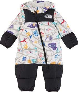 The North Face Kids Baby White 1996 Retro Nuptse Down Snowsuit