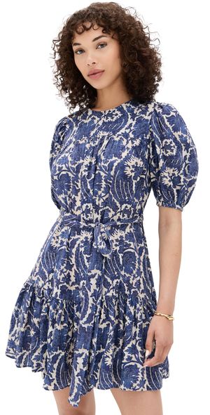 Ulla Johnson Rosalie Short Sleeve Mini Dress Ocean 8