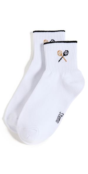Stems Prep School Ankle Socks Black/Ivory One Size