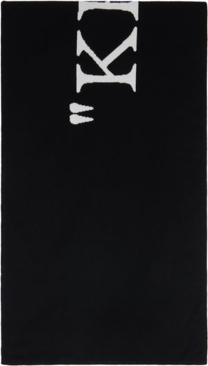 Off-White Black & White 'Keep Warm' Scarf
