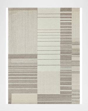 Castine Hand-Tufted Beige Rug, 6' x 9'
