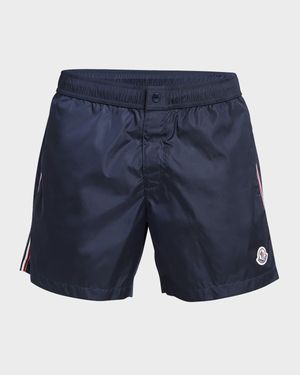 Men's Classic Side-Stripe Swim Shorts