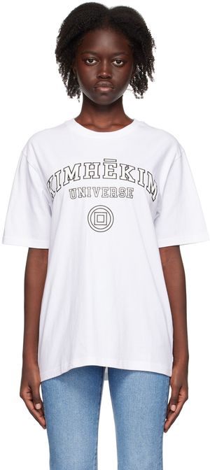 KIMHĒKIM White Universe T-Shirt