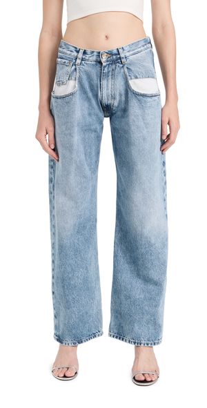 Maison Margiela Straight Jeans with Contrast Pockets Denim 46