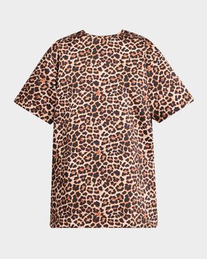 Leopard-Print T-Shirt Dress