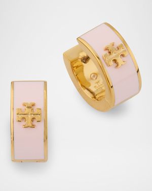 Icon Enamel Huggie Earrings