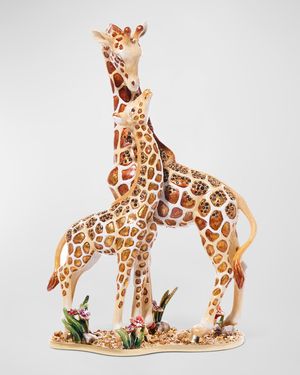 Mother and Baby Giraffe Tabletop Object